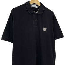 Load image into Gallery viewer, Stone Island Black Short Sleeved Polo - Large (L) PTP 21.5&quot;
