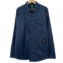 Load image into Gallery viewer, Ma.Strum Navy Blue Button Up Multi Pocket Overshirt - Extra Large (XL) PTP 24.5&quot;
