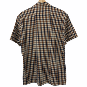 Aquascutum House Check Short Sleeved Shirt - Extra Large (XL) PTP - 22.5"