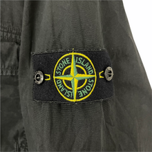 Load image into Gallery viewer, Stone Island Black Full Zip Up Hooded Overshirt - Extra Large (XL) PTP 23.75&quot;
