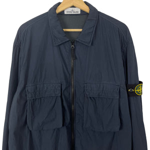 Stone Island Dk Navy Double Pocket Overshirt - Double Extra Large (XXL) PTP 26.25"