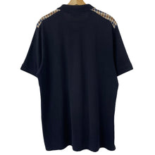 Load image into Gallery viewer, Aquascutum Navy / House Check Short Sleeved Polo - Triple Extra Large (XXXL) PTP 24&quot;
