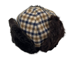 Aquascutum House Check Wool Trapper Hat - Large (L)