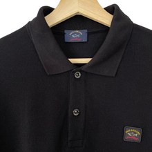 Load image into Gallery viewer, Paul and Shark Black Long Sleeved Polo - Large (L) PTP 21&quot;
