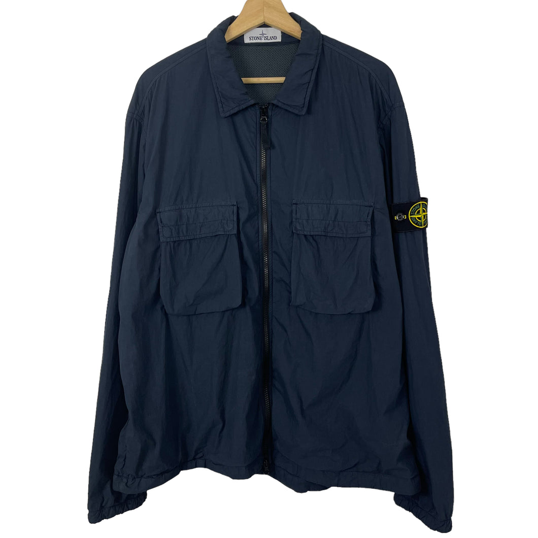 Stone Island Dk Navy Double Pocket Overshirt - Double Extra Large (XXL) PTP 26.25