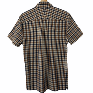 Aquascutum House Check Short Sleeved Shirt - Medium (M) PTP 20.75"