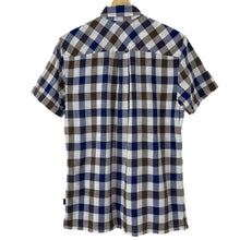 Load image into Gallery viewer, Aquascutum Block Check Short Sleeved Shirt - Small (S) PTP 20&quot;
