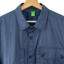 Load image into Gallery viewer, Ma.Strum Navy Blue Button Up Multi Pocket Overshirt - Extra Large (XL) PTP 24.75&quot;
