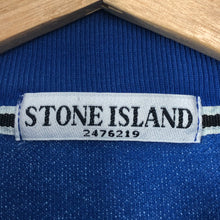 Load image into Gallery viewer, Stone Island Blue Zip / Button Up Sweater - Extra Large (XL) PTP 25&quot;
