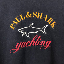 Load image into Gallery viewer, Paul and Shark Navy Embroidered Logo Crew Neck Sweater - Medium (M) PTP 20.5&quot;
