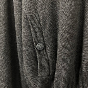 Paul and Shark Bretagne Grey Full Zip Sweater - Medium (M) PTP 22.25"