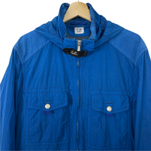 Load image into Gallery viewer, C.P Company Blue Multi Pocket Nysack Goggle Jacket - 54 PTP 23.5&quot;
