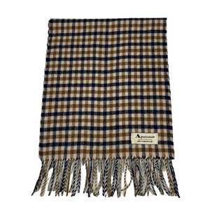 Aquascutum Classic House Check 100% Lambswool Scarf - One Size Fits All