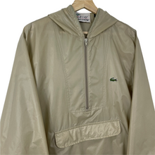Load image into Gallery viewer, Vintage Beige Lacoste Izod Half Zip Cagoule - Medium (M) PTP 23&quot;
