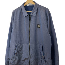 Load image into Gallery viewer, Stone Island Blue Weft Nylon Seersucker TC Overshirt - Extra Large (XL) PTP 24&quot;
