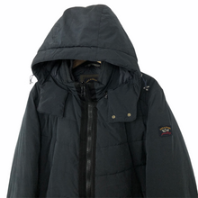 Load image into Gallery viewer, Paul and Shark Navy Padded Puffer Hooded Jacket - Medium (M) PTP 24&quot;
