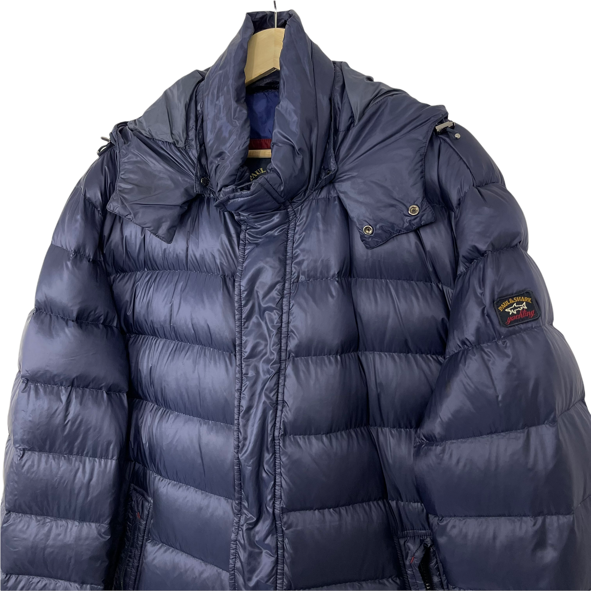 Winter Jacket Paul And Shark Puffer Ultralight Down Jacket Blue