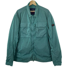 Load image into Gallery viewer, Paul and Shark Water Green Econyl Nylon Metal Overshirt - Triple Extra Large (XXXL) PTP 27&quot;
