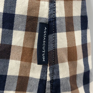 Aquascutum House Check Short Sleeved Shirt - Extra Large (XL) PTP - 22.5"