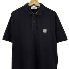 Load image into Gallery viewer, Stone Island Black Short Sleeved Polo - Large (L) PTP 21.5&quot;
