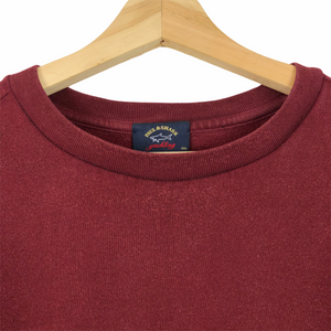 Paul and Shark Maroon Logo Crew Neck Sweater - Double Extra Large (XXL) PTP 23.5"