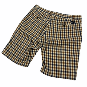 Aquascutum House Club Check Vicuna Shorts - W 30"