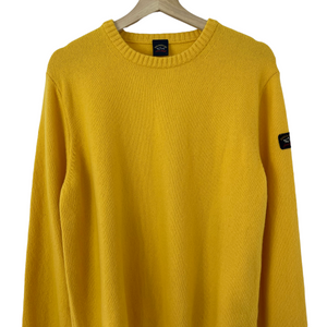 Paul and Shark Yellow Crew Neck Sweater - Large (L) PTP 22"