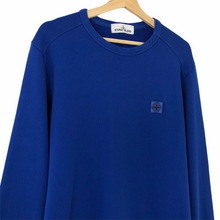 Load image into Gallery viewer, Stone Island Blue Crew Neck Logo Sweater - Extra Large (XL) PTP 24&quot;
