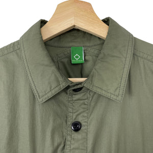 Ma.Strum Green Button Up Multi Pocket Overshirt - Small (S) PTP 21.75"