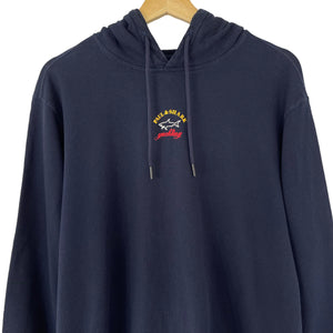 Paul and Shark Navy Centre Logo Hoody - Medium (M) PTP 22.5"