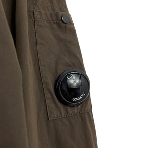 C.P Company Brown Full Zip Pocket Lens Overshirt - Double Extra Large (XXL) PTP 23"