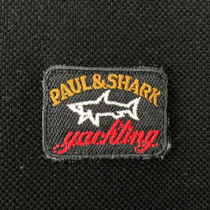 Paul and Shark Black / Khaki Short Sleeved Logo T-Shirt - Small (S) PTP 18"