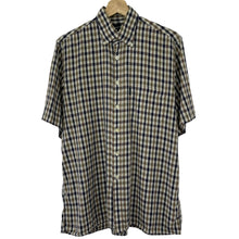 Load image into Gallery viewer, Aquascutum House Check Short Sleeved Shirt - Medium (M) PTP 22.25&quot;
