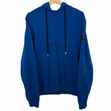 Load image into Gallery viewer, Paul and Shark Blue Logo Pullover Hoody - Large (L) PTP 22&quot;
