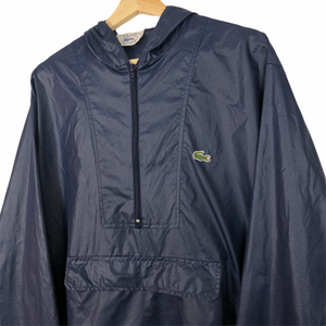 Vintage Navy Lacoste Izod Half Zip Cagoule - Large (L) PTP 25.25"