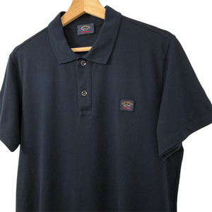 Paul and Shark Navy Short Sleeved Polo - Large (L) PTP 20.5"