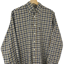 Load image into Gallery viewer, Aquascutum House Check Long Sleeved Shirt - Small (S) PTP 22.5&quot;
