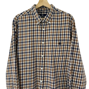 Aquascutum House Check Long Sleeved Shirt - Double Extra Large (XXL) PTP 24.75"