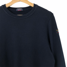 Load image into Gallery viewer, Paul and Shark Navy Crew Neck Logo Sweater - Medium (M) PTP 20&quot;
