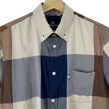 Load image into Gallery viewer, Aquascutum Block Check Short Sleeved Shirt - Medium (M) PTP 21.25&quot;
