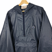 Load image into Gallery viewer, Vintage Navy Lacoste Izod Half Zip Cagoule - Medium (M) PTP 23&quot;
