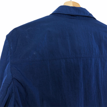 Load image into Gallery viewer, Paul and Shark Blue Nylon Shimmer Overshirt - Medium (M) PTP 21.25&quot;
