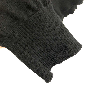 Paul and Shark Black 100% Wool Crew Neck Sweater - Large (L) PTP 20"