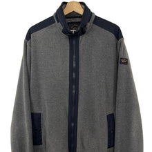 Load image into Gallery viewer, Paul and Shark Grey Zip Up Fleece Track Top - Extra Large (XL) PTP 26&quot;
