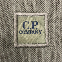 Load image into Gallery viewer, C.P Company Khaki Long Sleeved Logo Patch Polo - Extra Large (XL) PTP 23.5&quot;
