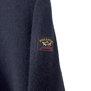 Paul and Shark Navy Crew Neck Wool Sweater - Large (L) PTP 22.5"