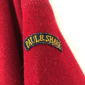 Paul and Shark Red Bretagne Half Zip Pullover - Extra Large (XL) PTP 26.5"