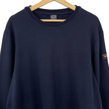 Load image into Gallery viewer, Paul and Shark Navy Crew Neck Sweater - Extra Large (XL) PTP 23.5&quot;
