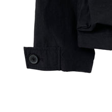 Load image into Gallery viewer, Ma.Strum Black Button Up Multi Pocket Overshirt - Medium (M) PTP 23.5&quot;
