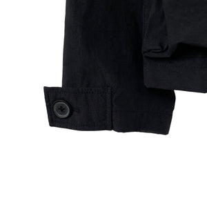 Ma.Strum Black Button Up Multi Pocket Overshirt - Medium (M) PTP 23.5"